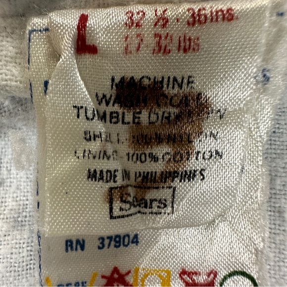 VTG Sears Blue Kids Windbreaker Zip up Baby Jacket with Animal Train  Sz 2T-3T - Picture 6 of 6